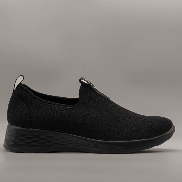 Fly-Flot 67 T12 3X Slip-On Donna in Tessuto Elastico Nero - immagine 4