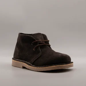 GTXG 2000 – Polacchini bambino in pelle scamosciata stile Clarks marrone