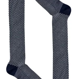 Calzini da uomo invernali misto cashmere fantasia scacchi lunghezza ginocchio