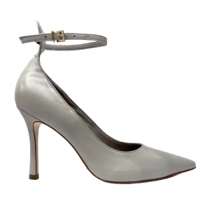 Scarpa donna modello decollete in pelle chiusura alla caviglia con cinturino regolabile