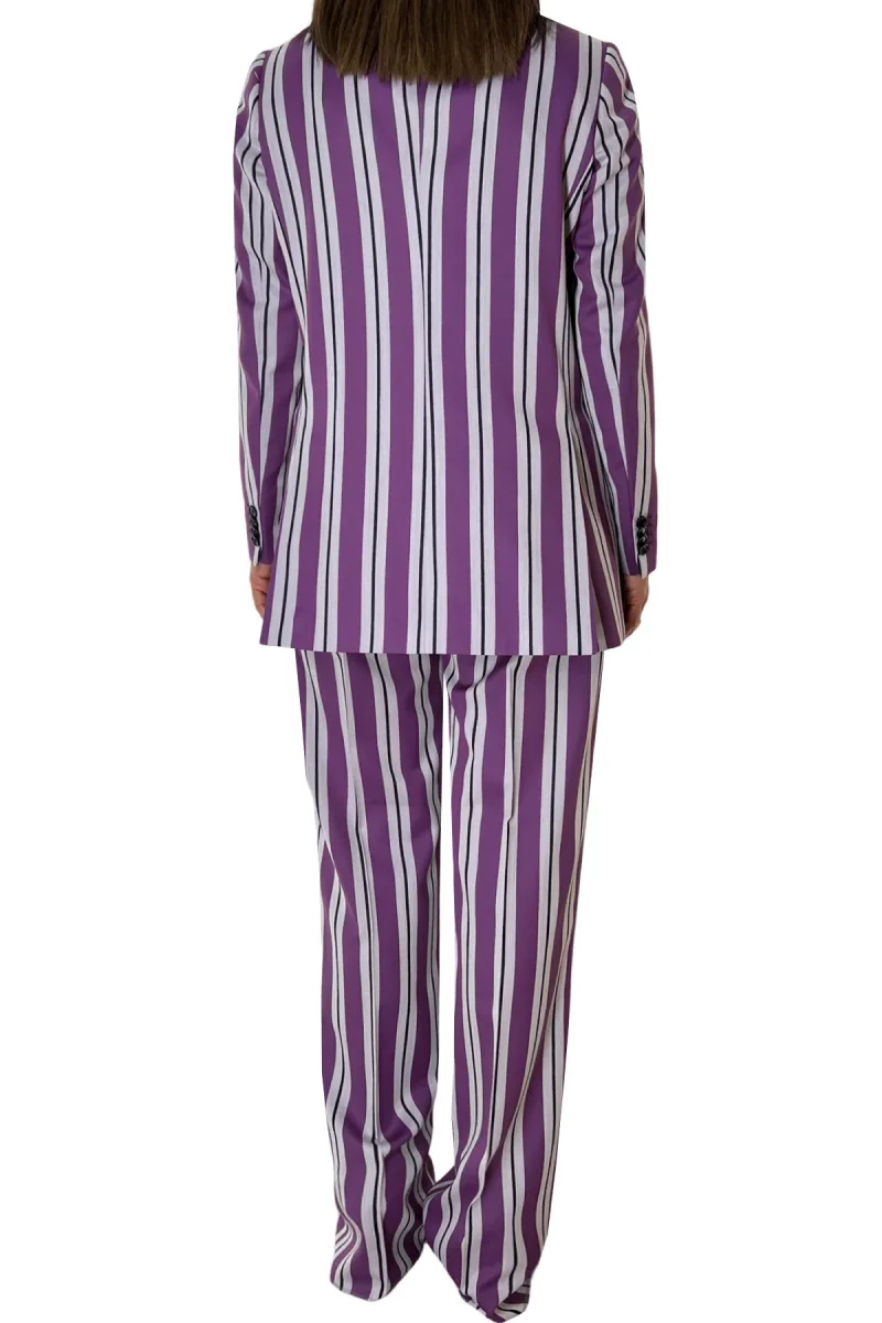 Tailleur donna doppiopetto 70% Lana Super120’s 30% Teclana Holland & Sherry Viola - immagine 4