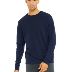 UNISEX SPONGE FLEECE DROP SHOULDER SWEATSHIRT NAVY