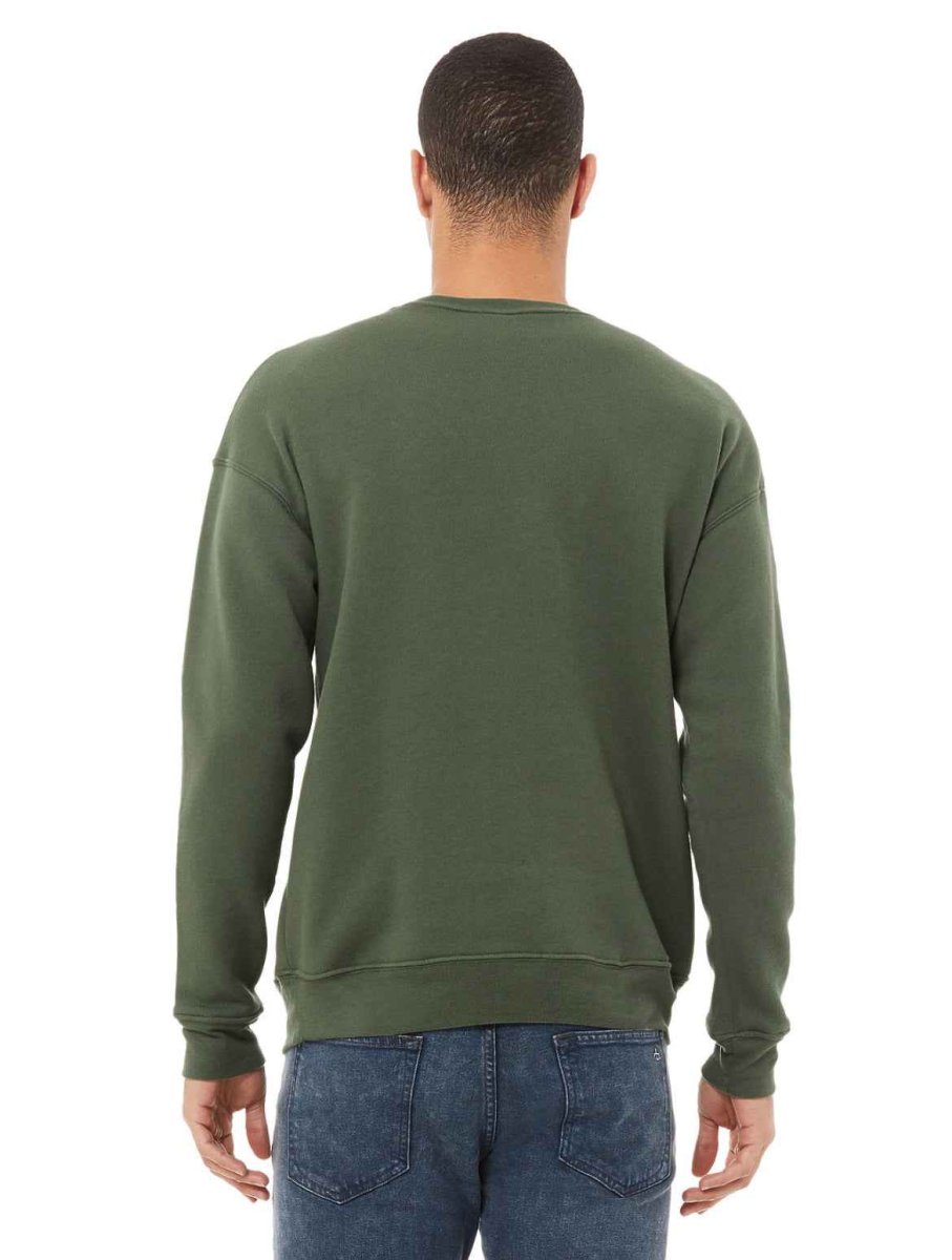UNISEX SPONGE FLEECE DROP SHOULDER SWEATSHIRT MILITARY GREEN - immagine 4