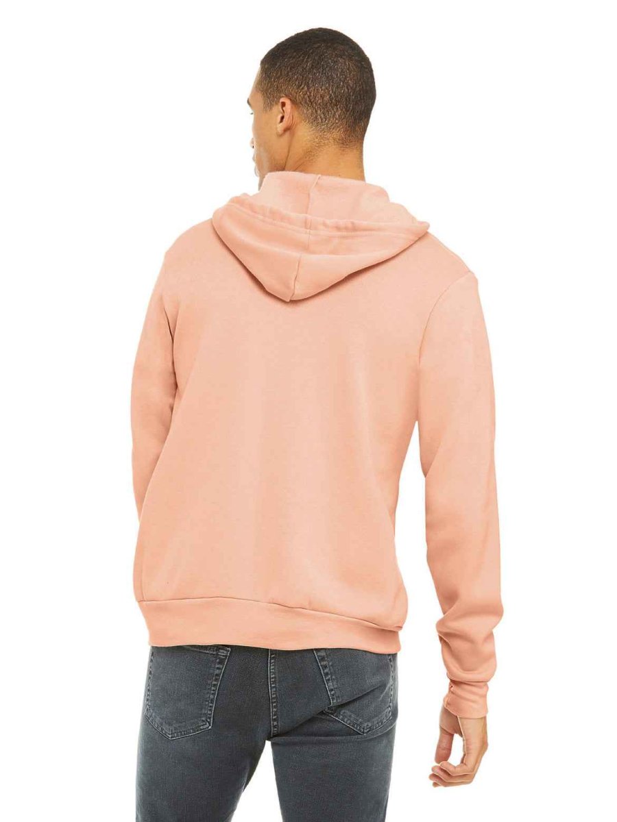 UNISEX FLEECE FULL-ZIP HOODIE PEACH - immagine 3