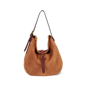JEROME DREYFUSS - Borsa A Spalla - LUIS - Suede Caramello