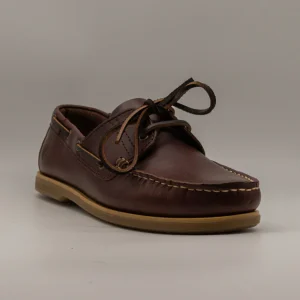 Lumberjack mocassini da barca con lacci NAVIGATOR Brunello