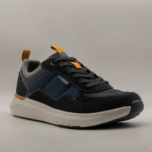 Lumberjack NEIL sneaker da uomo con inserti in pelle blu/grigio