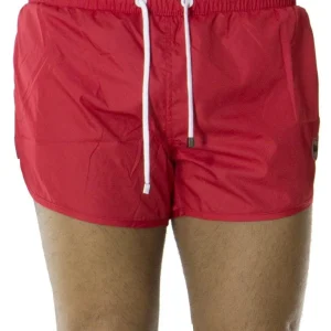 Costume Uomo da Mare modello basket tasche a filo in nylon slim fit tinta unita