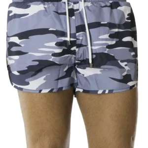 Costume da Mare Uomo basket tasche filo slim fantasia camouflage