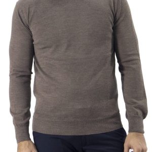 Maglioncino uomo girocollo misto merinos  invernale regular elasticizzato