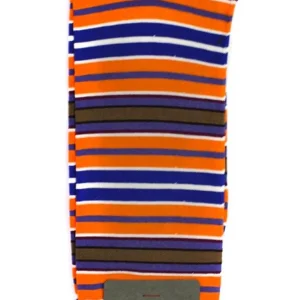 Calzini da uomo corti fantasia righe multicolor in cotone