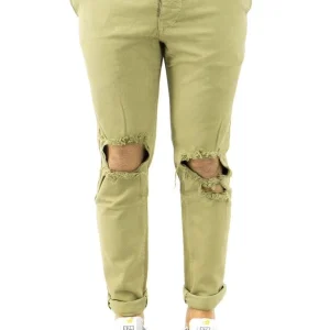 PANTALONE UOMO TASCA AMERICA CON ROTTURE SLIM FIT