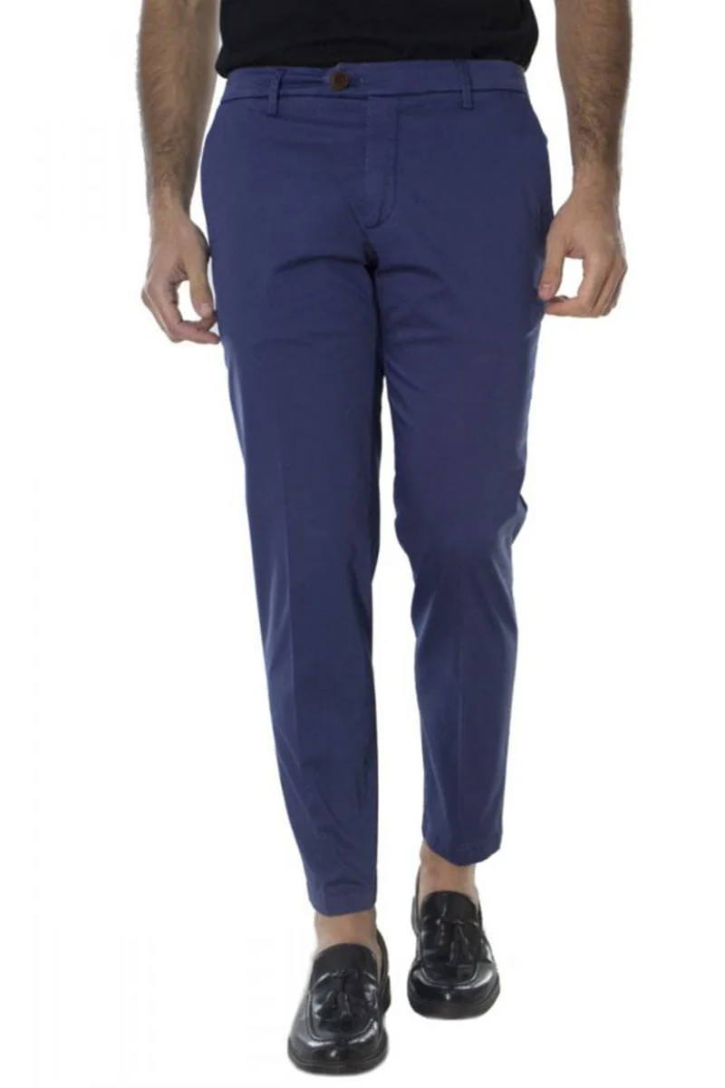 Pantalone Uomo in cotone Elasticizzato con tasca america tinta unita - immagine 4