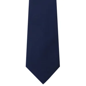 Cravatta uomo royal blu in seta tinta unita larghezza 8cm made in italy