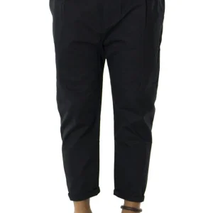 Pantalone uomo nero in cotone tasca america con pence tasche a filo