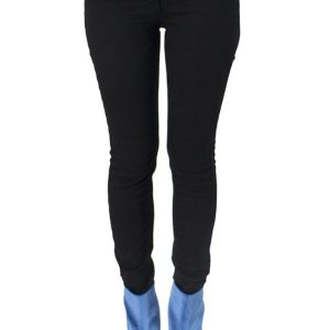 Jeans donna skinny ridotta modello cinque tasche vita alta