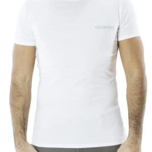 T-shirt intima da uomo in cotone elasticizzato modello girocollo 2 pack slim fit