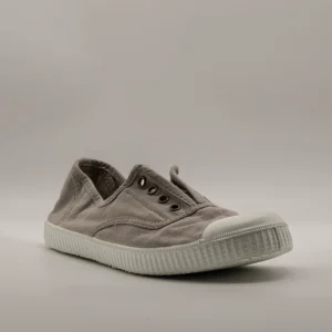 Victoria 106623 – Sneakers donna in tela sostenibile con elastico - grigio