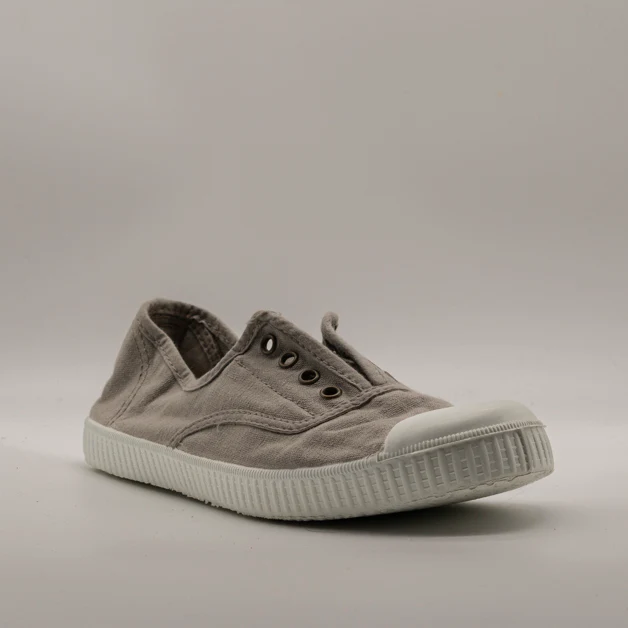 Victoria 106623 – Sneakers donna in tela sostenibile con elastico - grigio - immagine 2