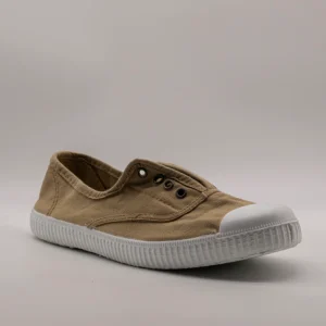 Victoria 106623 – Sneakers donna in tela sostenibile con elastico - marrone Laurel