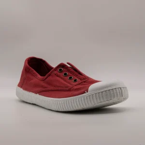 Victoria 106623 – Sneakers donna in tela sostenibile con elastico - rosso