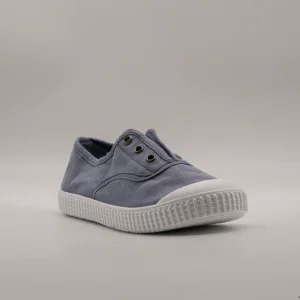 Victoria 106627 – Sneakers bambino in tela sostenibile con elastico - azzurro