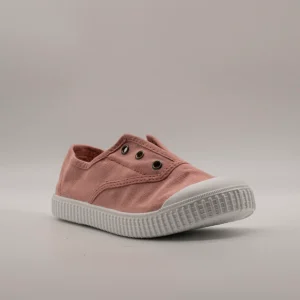 Victoria 106627 – Sneakers bambino in tela sostenibile con elastico - rosa nude