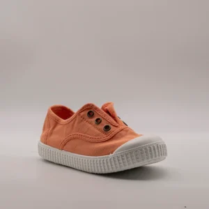 Victoria 106627 – Sneakers bambino in tela sostenibile con elastico - arancio pomelo