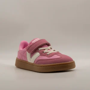Victoria 256109 OSLO - Sneakers bambino con velcro e lacci elastici fucsia